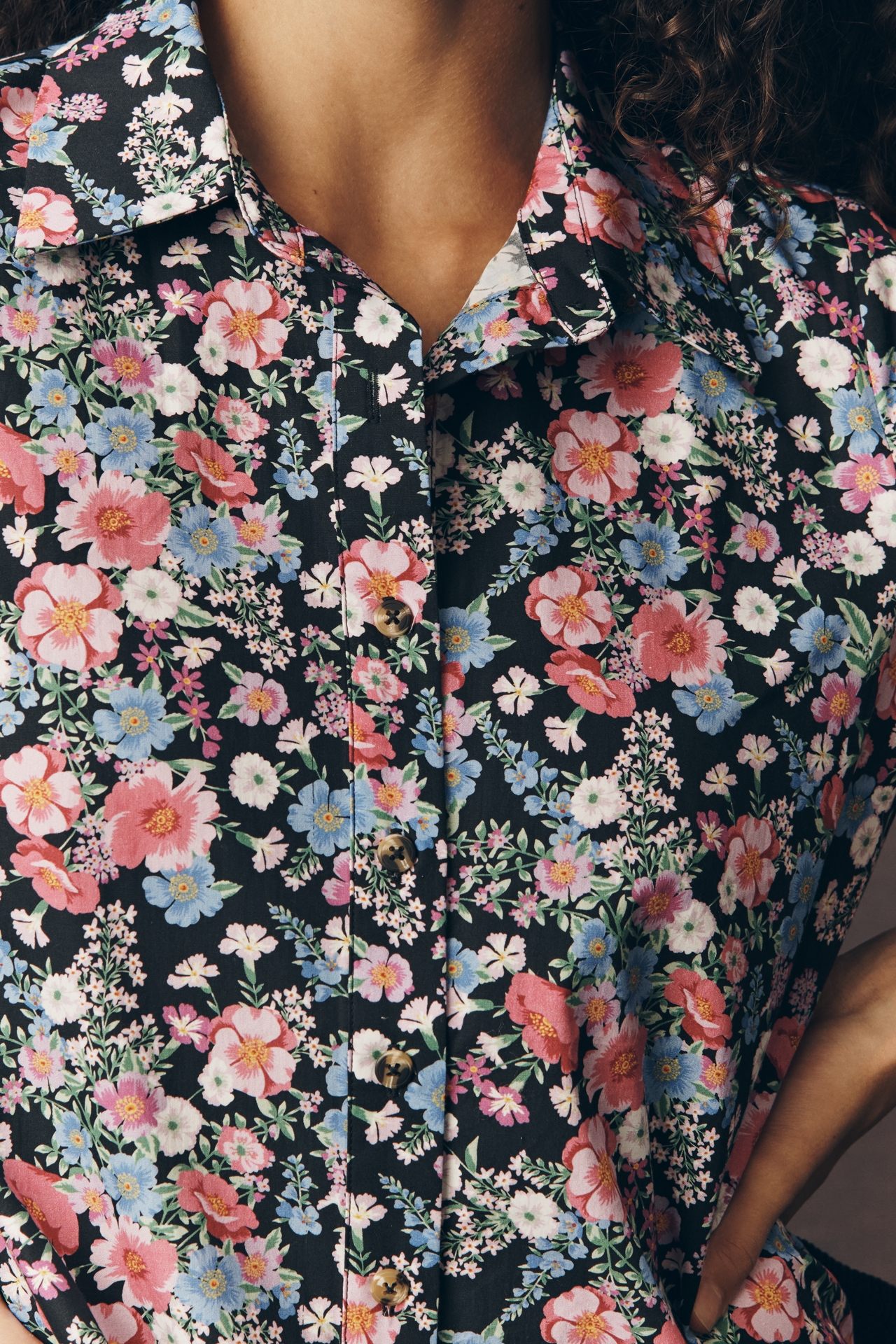 The Pollie Short-Sleeve Swing Tunic Mini Dress