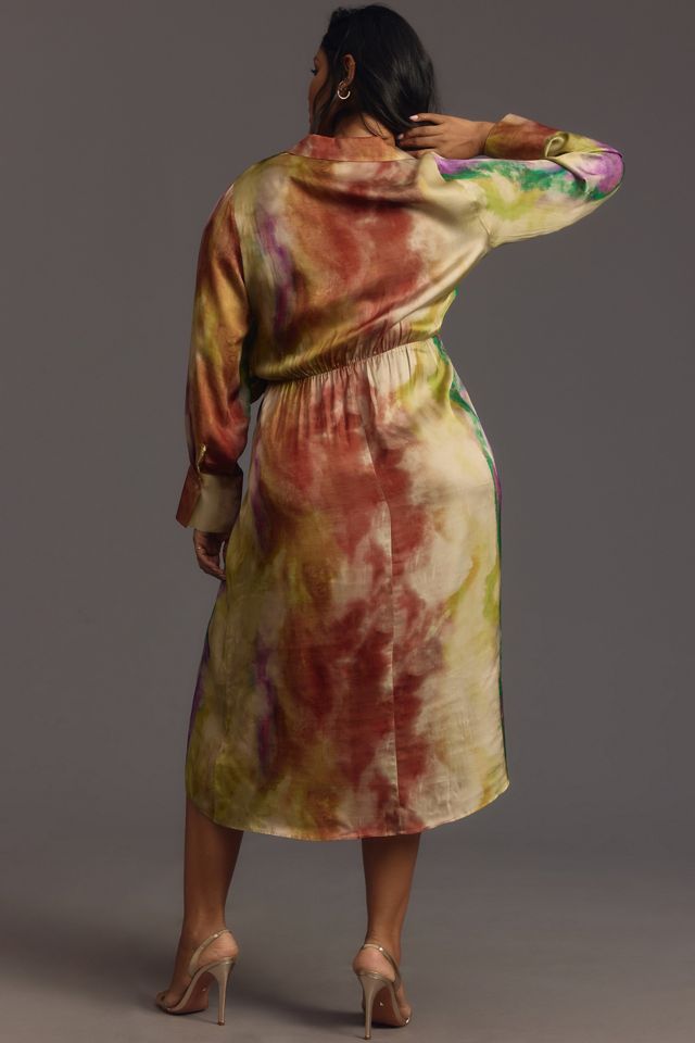 chinese dress ladies Tie Waist Long Sleeve Dress