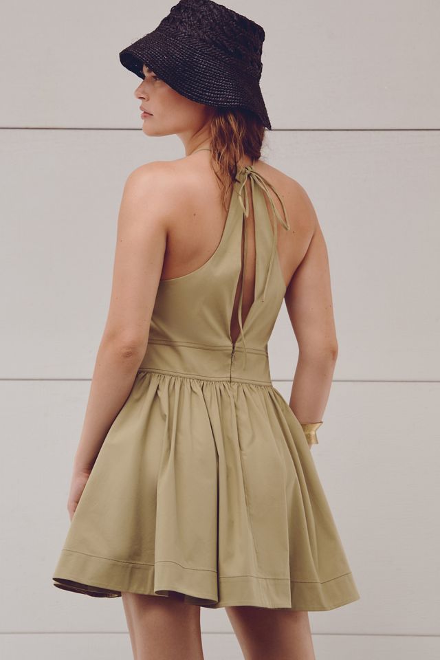 By Anthropologie Halter Keyhole Fit & Flare Mini Dress #1