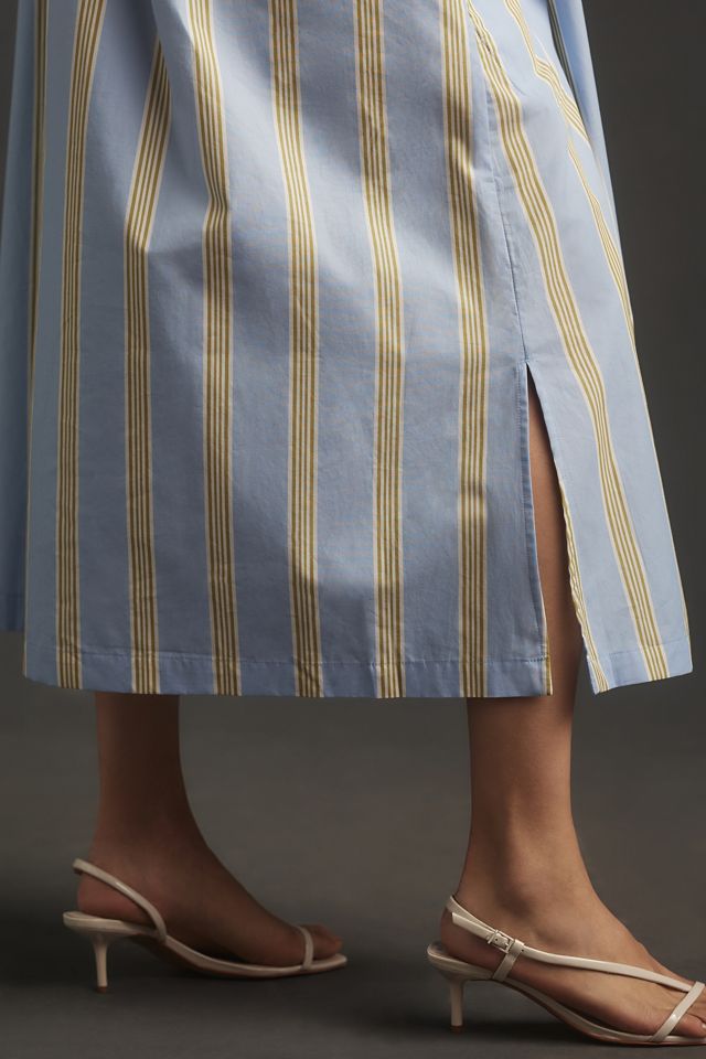 Maeve Kurzarm Crossover V-Ausschnitt Midi Kleid #3