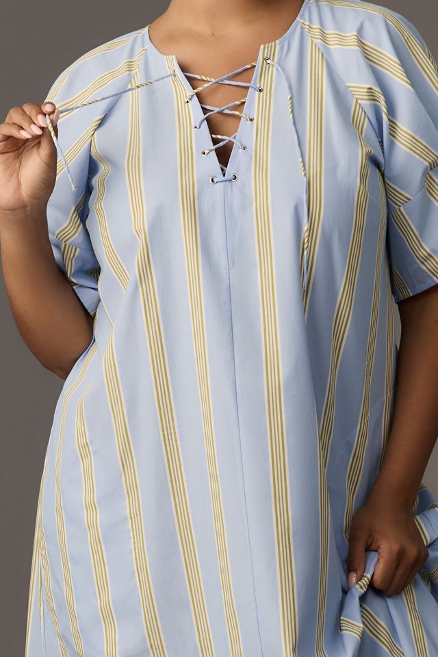 Maeve Short-Sleeve Crossover V-Neck Midi Dress #5