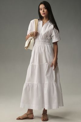 Shop The Somerset Collection By Anthropologie The Somerset Maxi Dress: Shirt Dress Edition In White