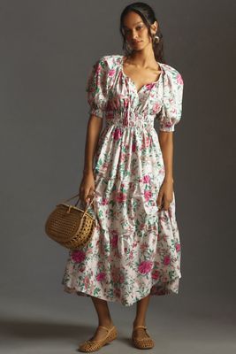 Felicity Puff Sleeve Maxi Dress | Blue