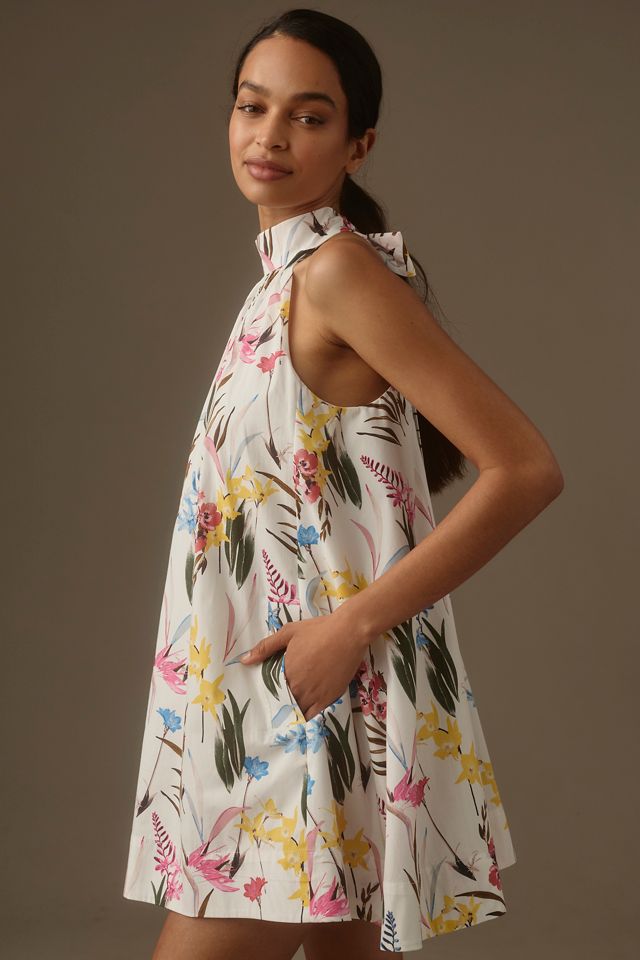  The Lucey Halter Poplin Mini Dress by Maeve  #1