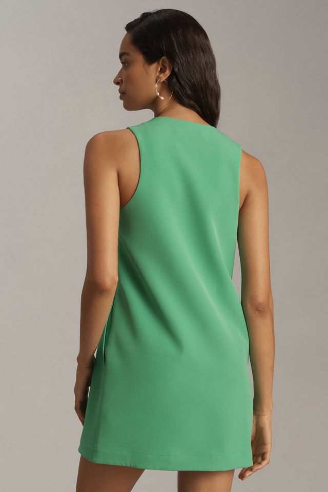 maeve neck tie shift mini dress