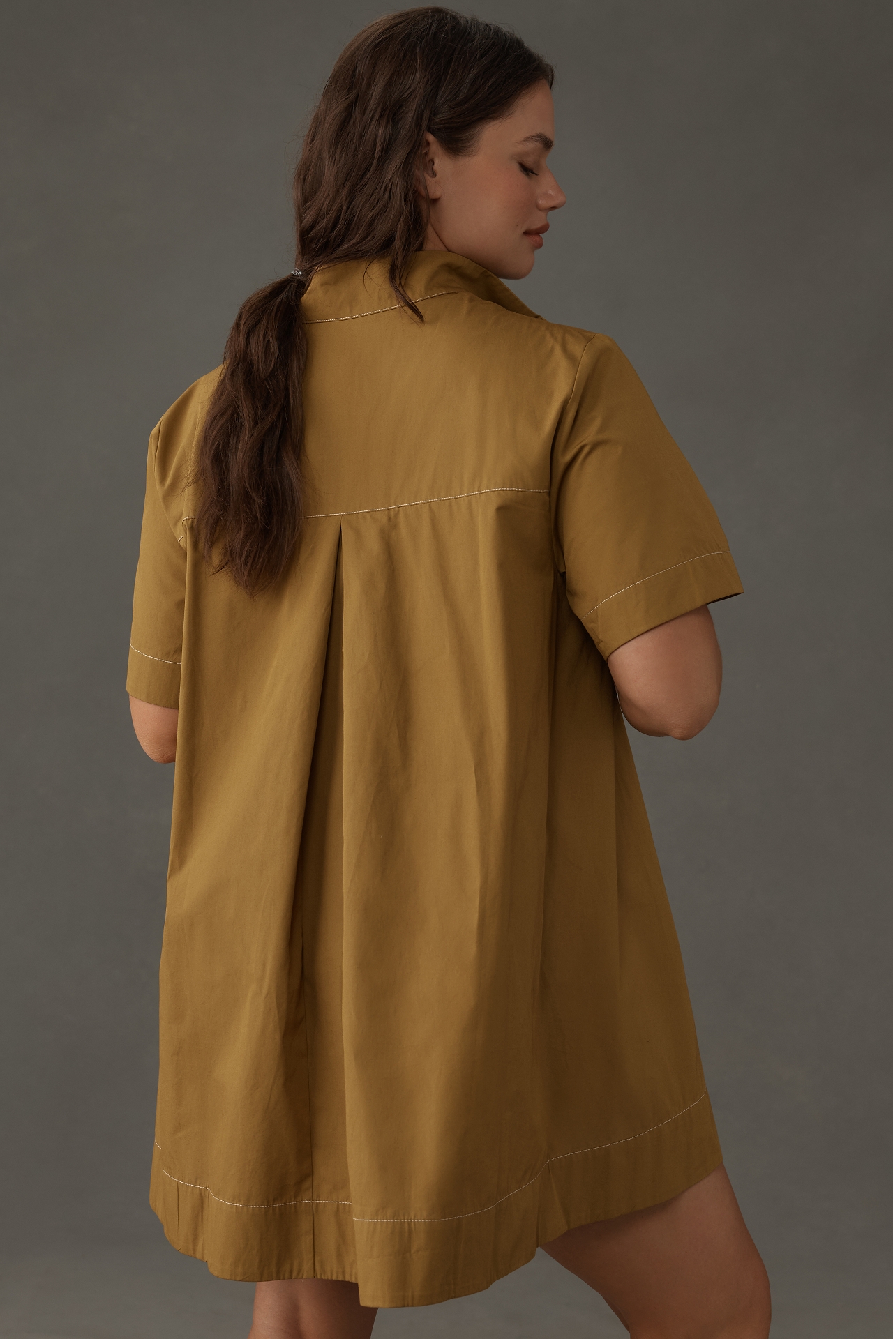 The Jeannie Short-Sleeve A-Line Mini Dress by Maeve