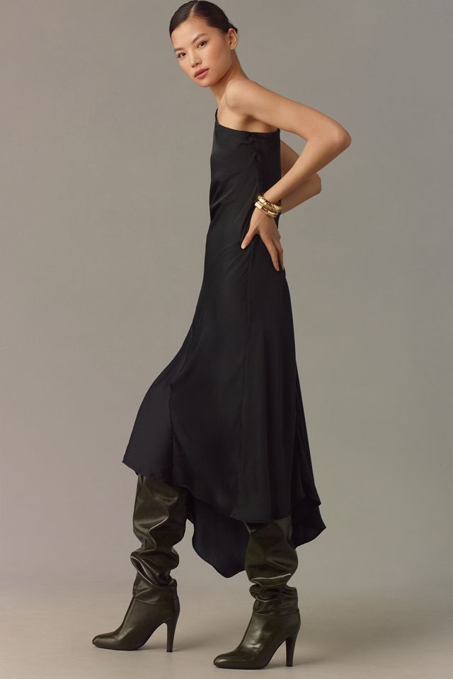 By Anthropologie Halter Slip Midi Dress #3