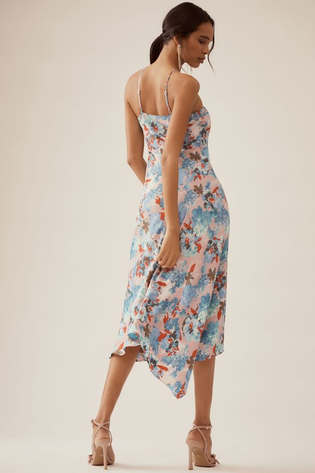 By Anthropologie Halter Slip Midi Dress #3