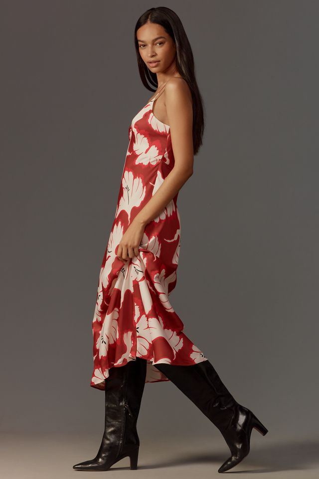 By Anthropologie Sleeveless V-Neck Slip Midi Dress #3