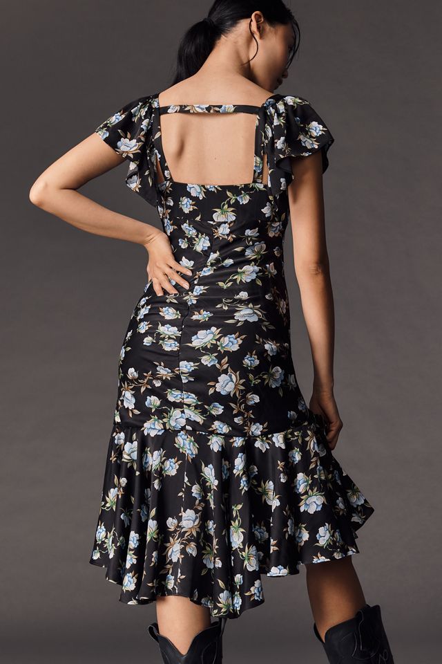 By Anthropologie Sweetheart Ruched Drop-Waist Dress