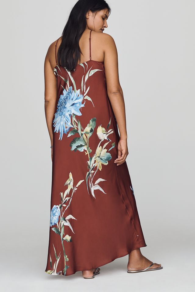 By Anthropologie Vestido Midi Halter Slip #5