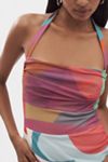 By Anthropologie Square-Neck Halter Midi Dress