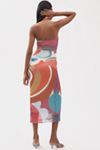 By Anthropologie Square-Neck Halter Midi Dress