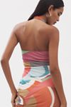 By Anthropologie Square-Neck Halter Midi Dress