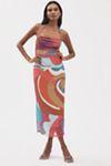 By Anthropologie Square-Neck Halter Midi Dress