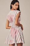By Anthropologie Cap-Sleeve V-Neck A-Line Mini Dress