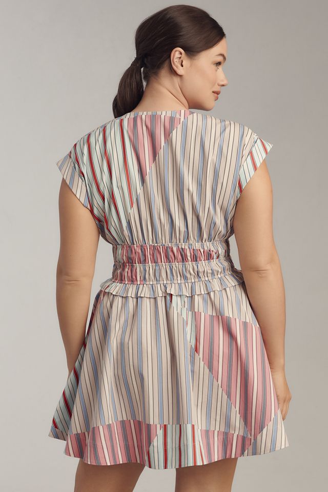 By Anthropologie Cap-Sleeve V-Neck A-Line Mini Dress #5