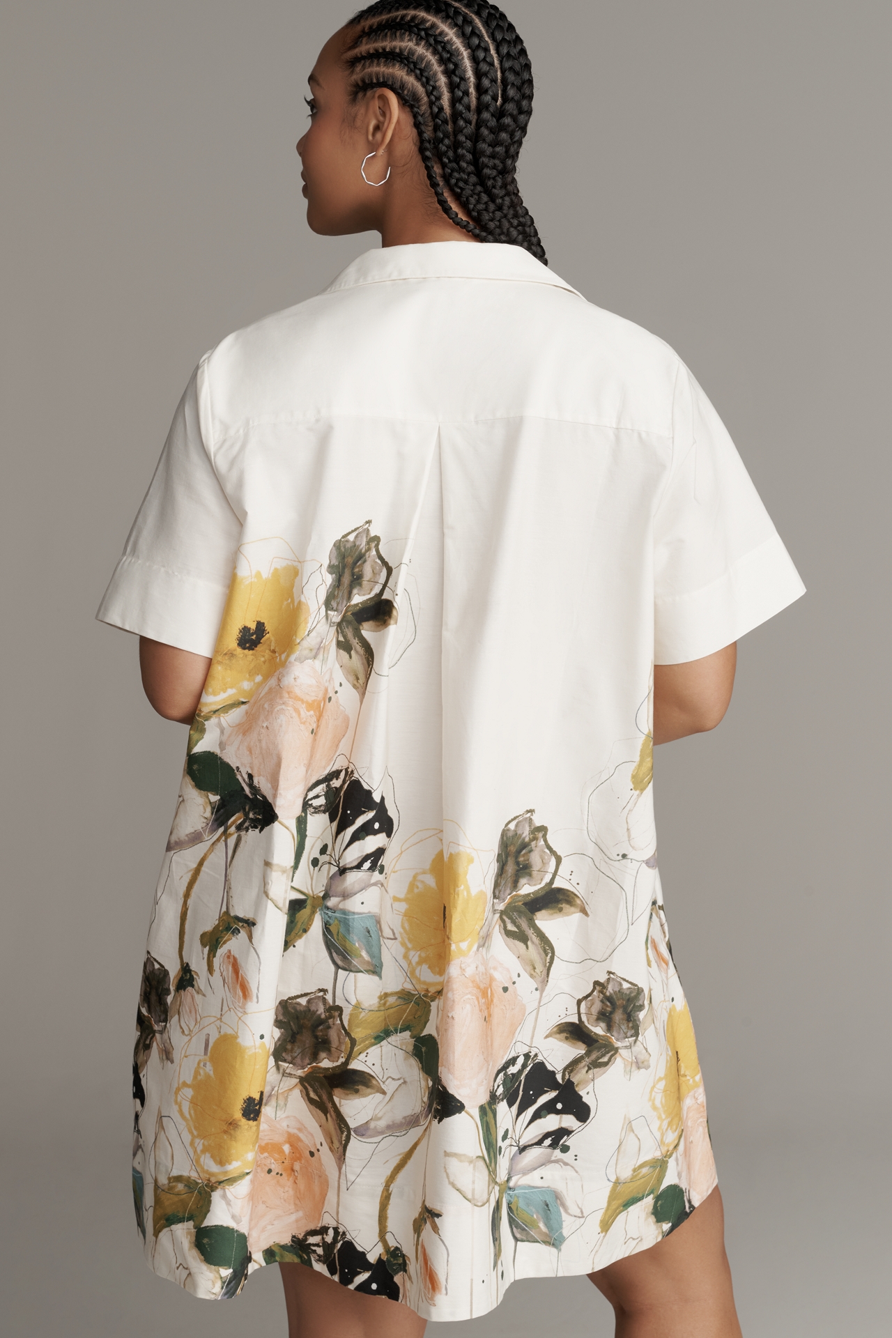 The Pollie Short-Sleeve Swing Tunic Mini Dress: Leigh Viner Edition
