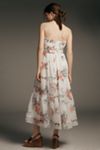 The Somerset Strapless Chiffon Midi Dress