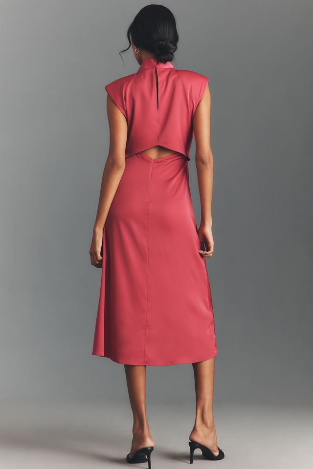 By Anthropologie Sleeveless Mock-Neck Midi Dress #1