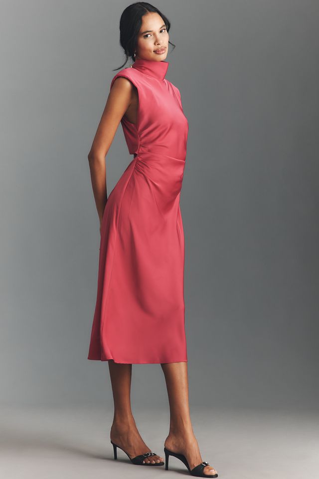By Anthropologie Sleeveless Mock-Neck Midi Dress #2