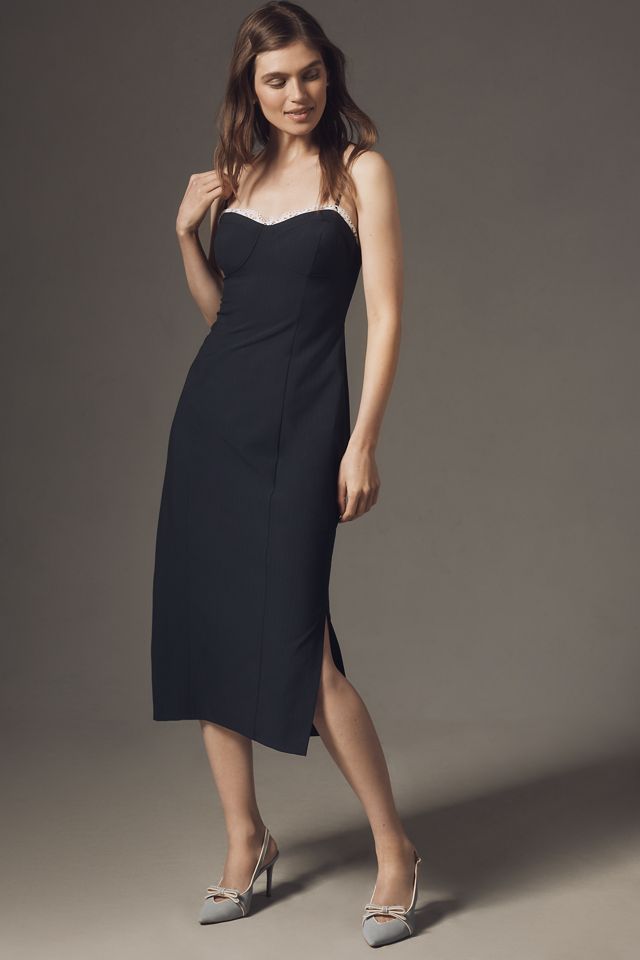 Maeve Sleeveless Lace-Trim Mini Dress #1