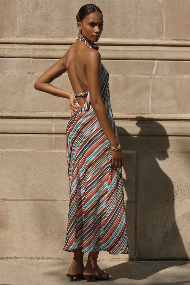 Vestido Midi Maeve con Escote Halter y Espalda Descubierta #1