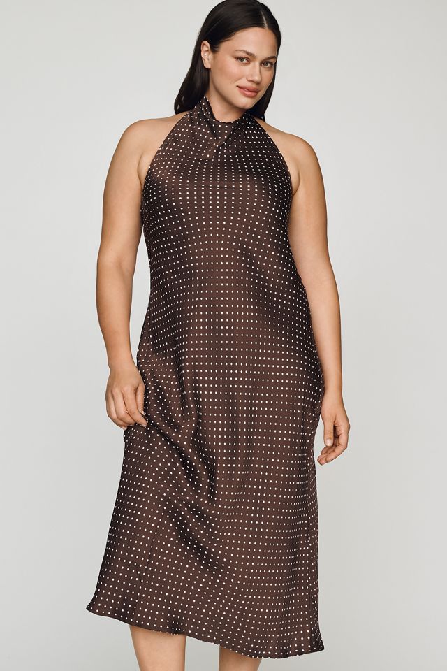 Jamie Halter Open Back Midi Dress by Maeve
