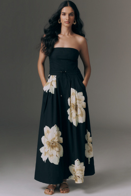 Maeve Strapless Waisted Maxi Dress