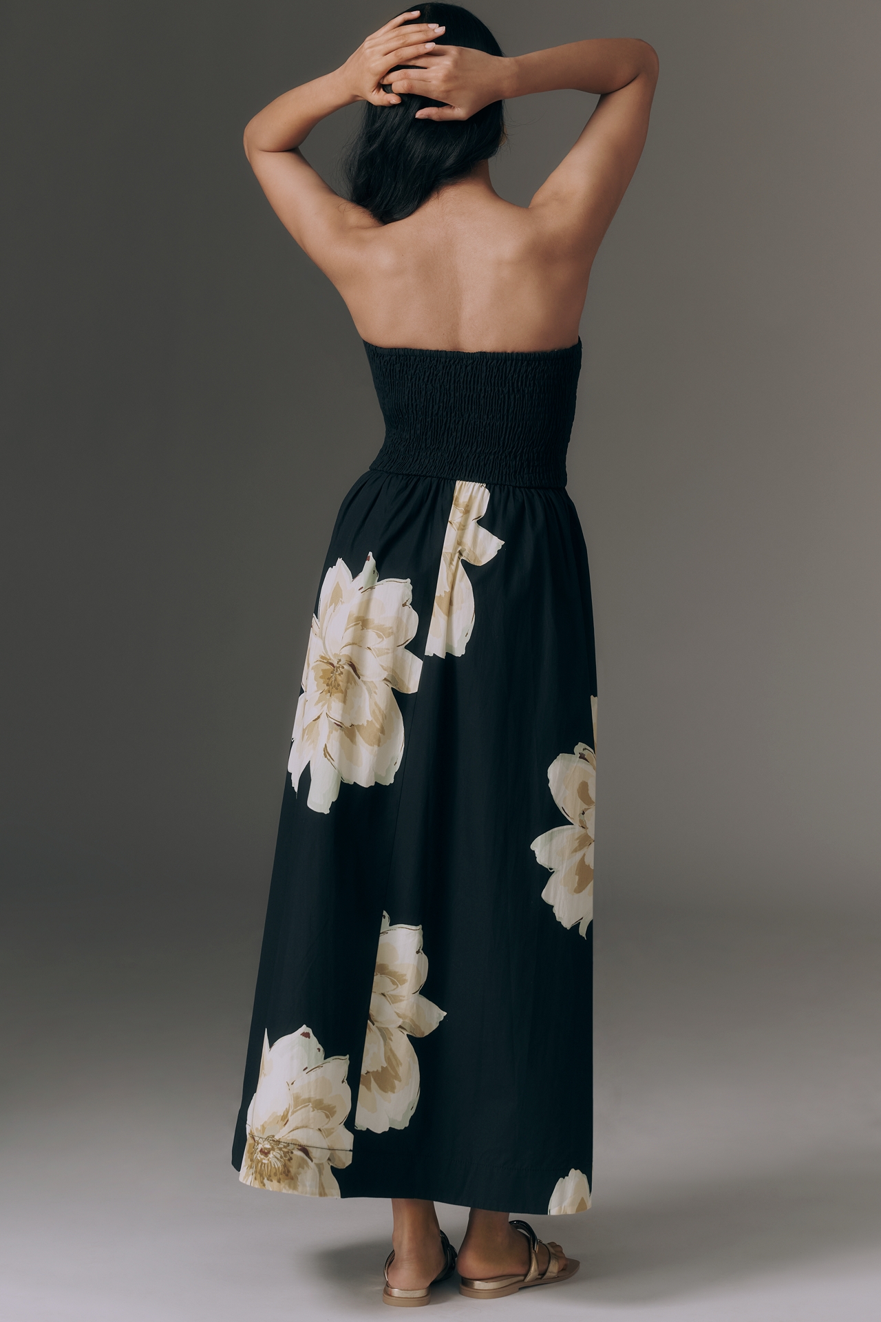 Maeve Strapless Waisted Maxi Dress