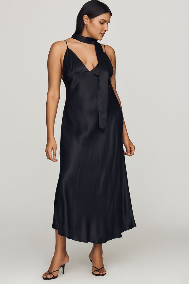 Maeve Clara Scarf-Neck Midi Dress #4