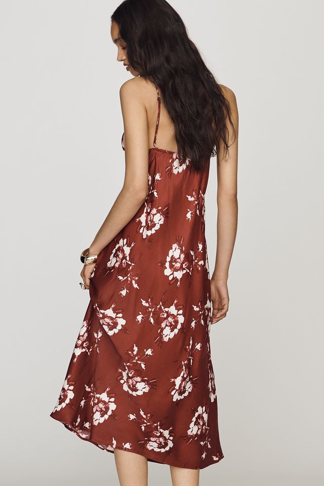 Clara Printed V-Neck A-Line Midi Dress by Maeve #2