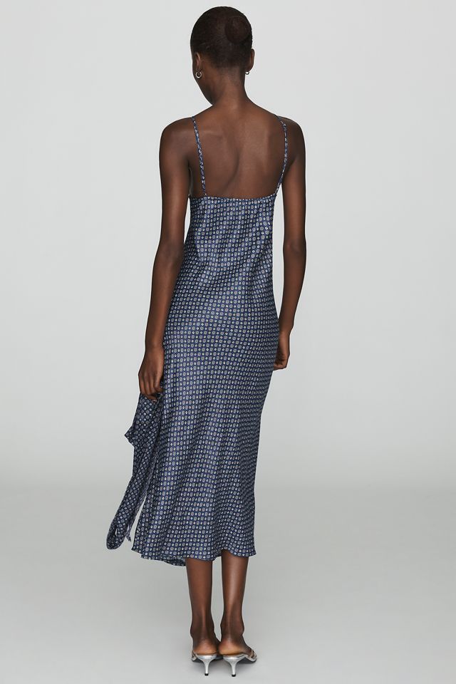 Vestido Midi de Línea A con Cuello en V Estampado Maeve #1