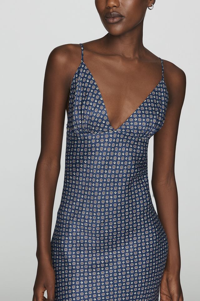 Vestido Midi de Línea A con Cuello en V Estampado Maeve #2