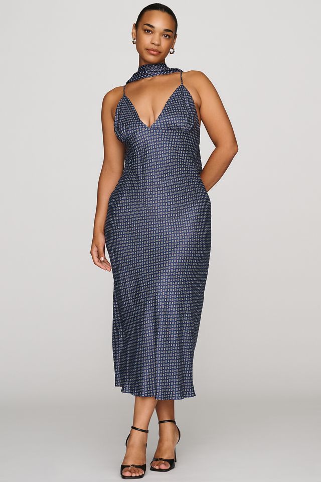 Vestido Midi de Línea A con Cuello en V Estampado Maeve #3