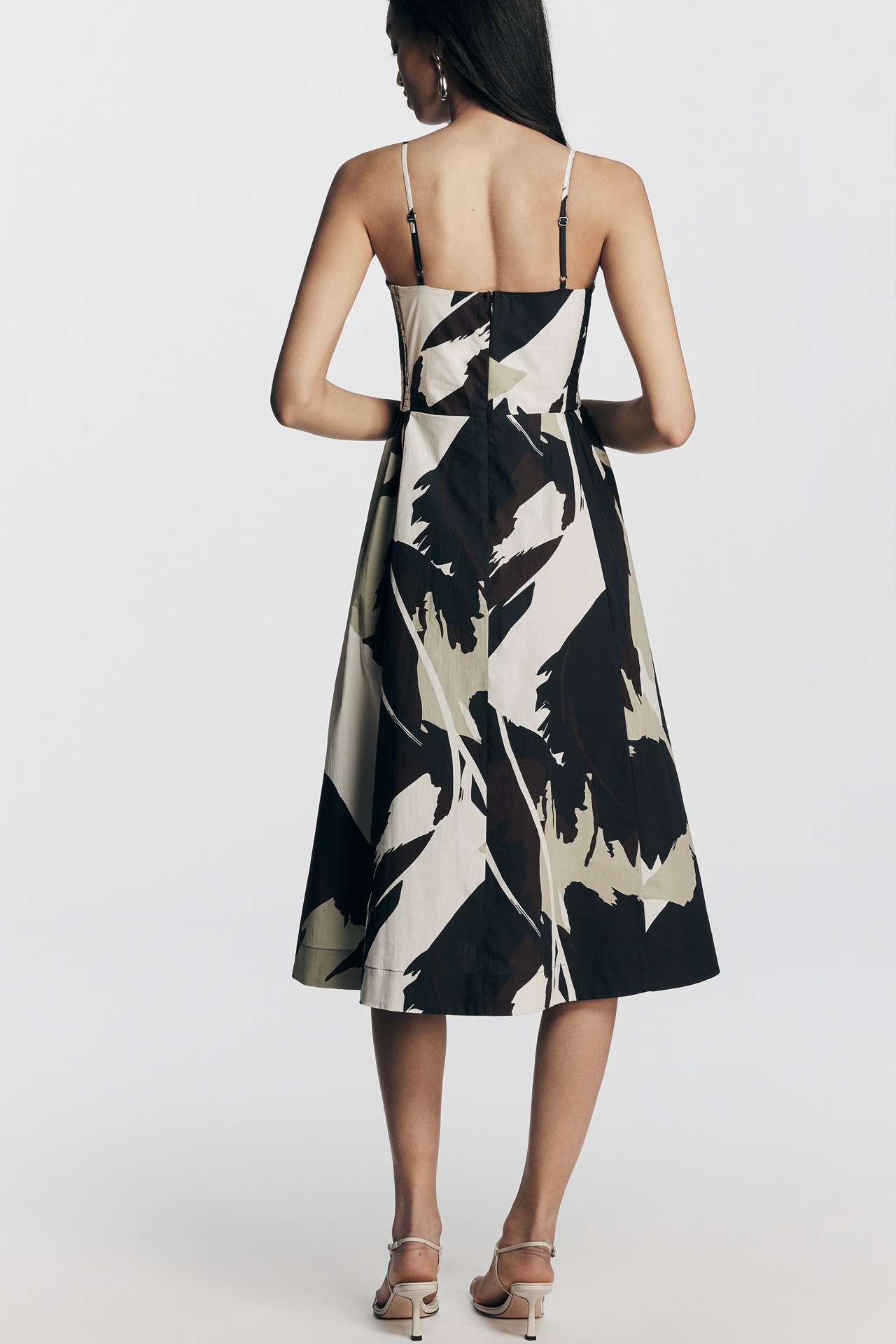 By Anthropologie 100% Cotton Bare Waisted Midi Dress