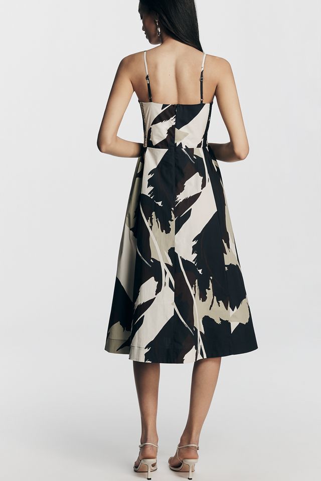By Anthropologie 100% Cotton Bare Waisted Midi Dress #3