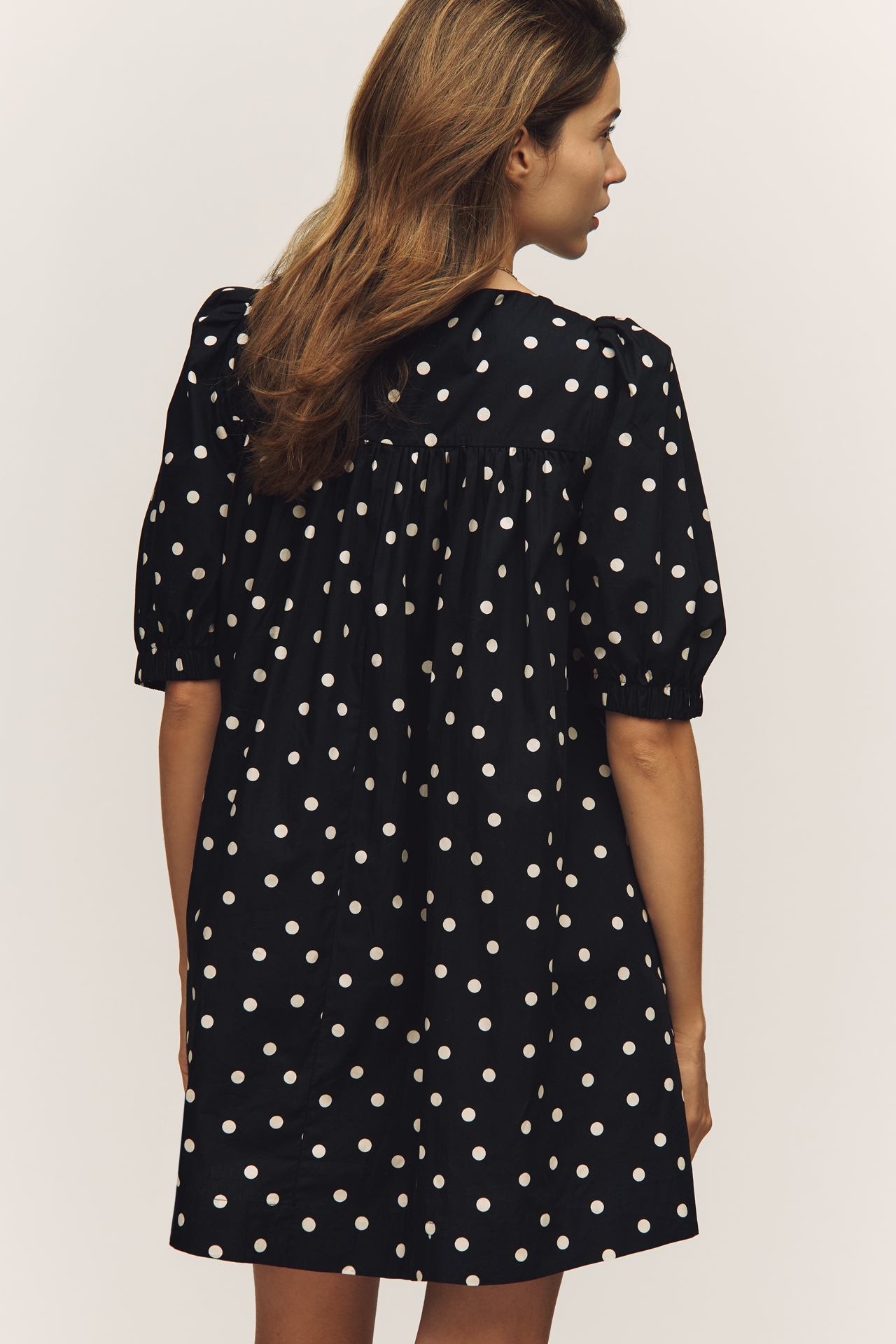 Maeve Cotton Puff-Sleeve Mini Dress
