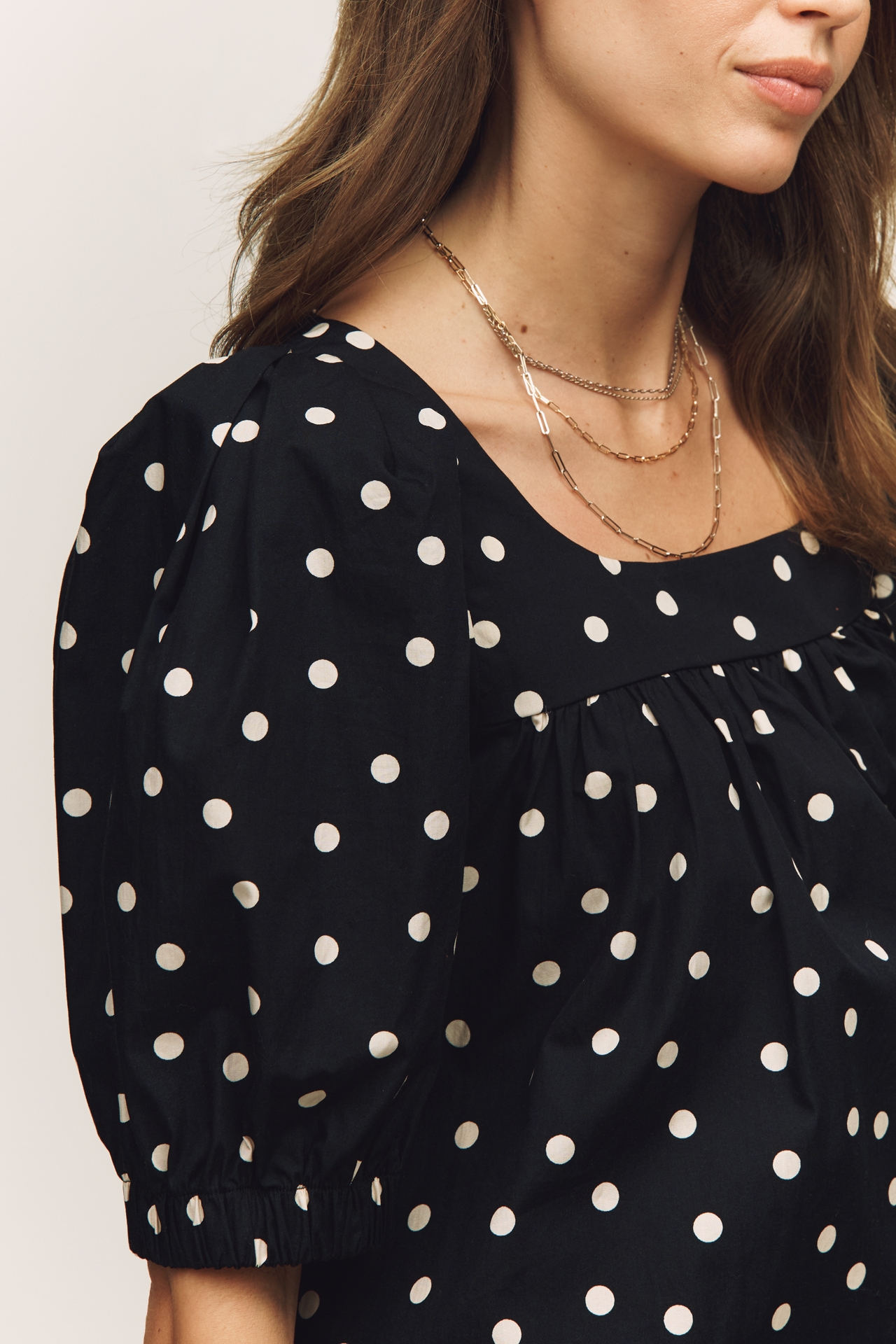 Maeve Cotton Puff-Sleeve Mini Dress