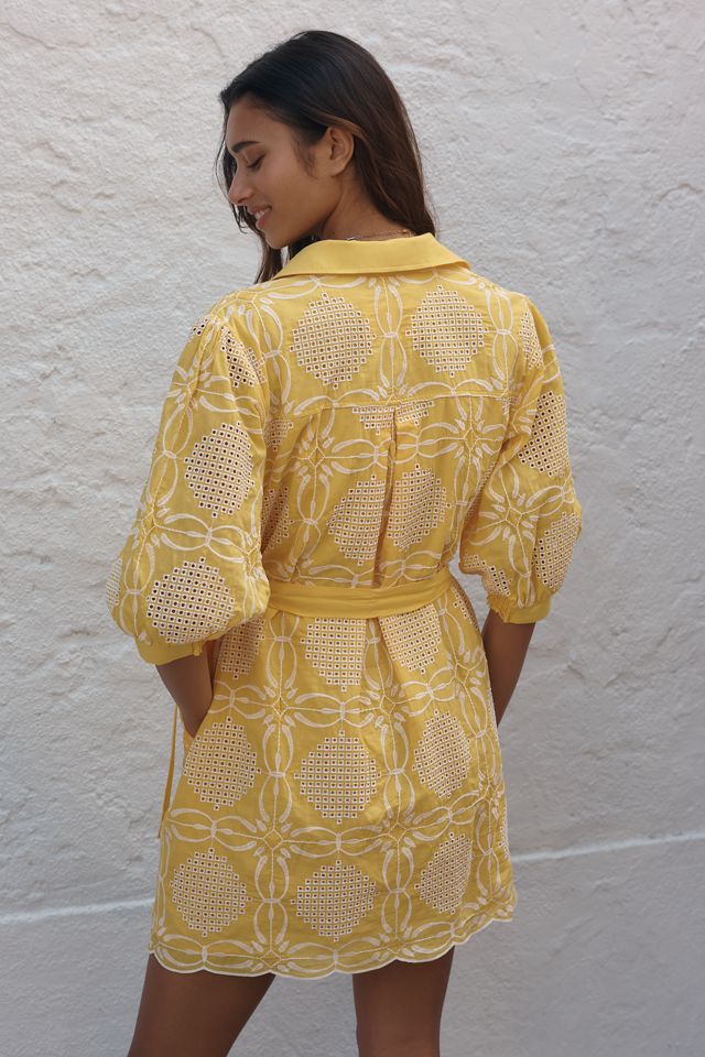 Maeve Mona Embellished Mini Shirtdress #2