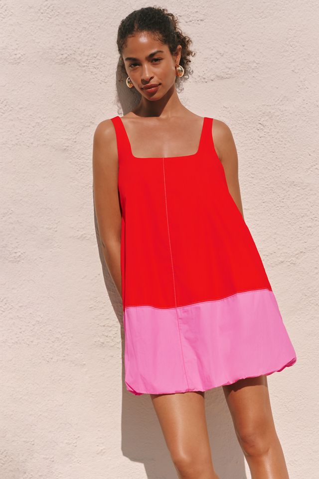 Maeve Poplin Bubble Mini Dress #1