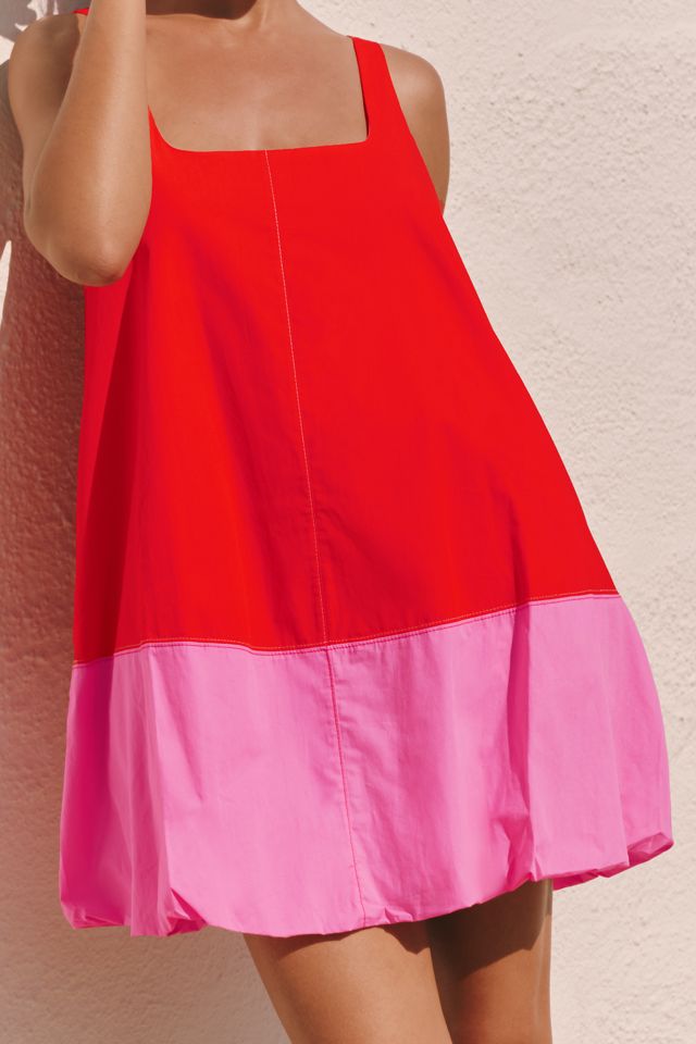 Maeve Poplin Bubble Mini Dress #3