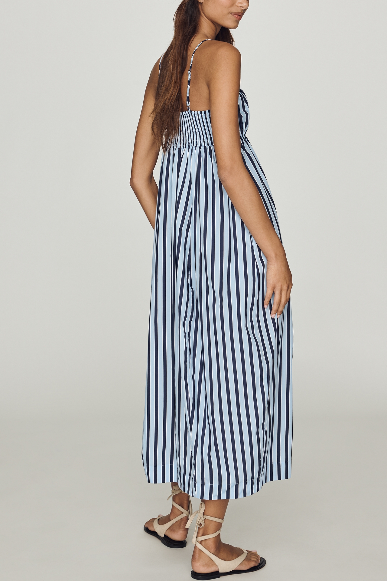 Maeve Cotton Barrel Midi Dress