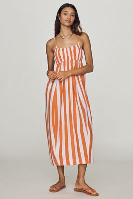 Maeve Halter Colorblock Midi Dress | Anthropologie