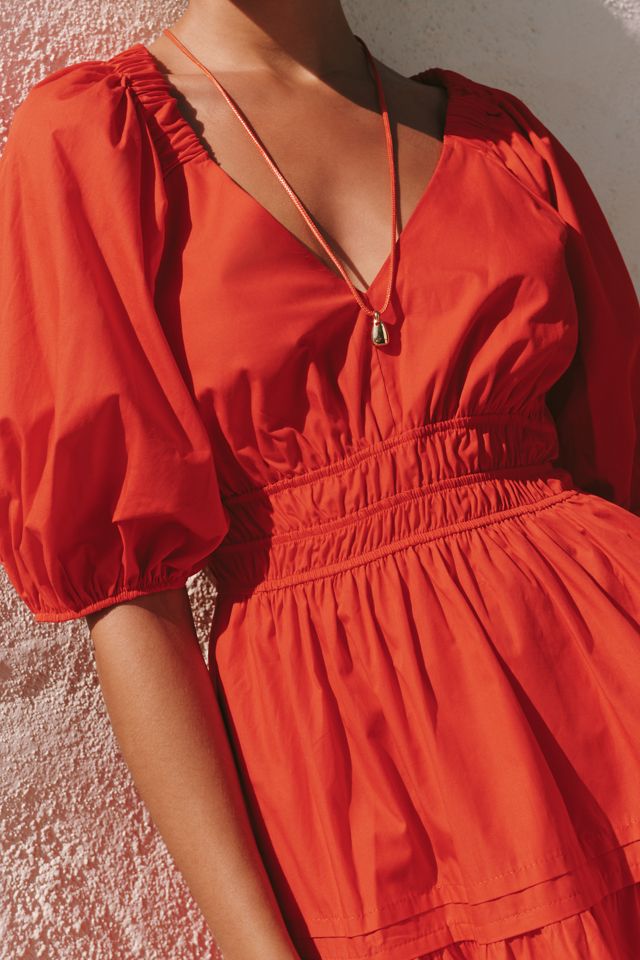 anthropologie a line mini dress Sleeveless Ruffled A-Line Mini Dress by Anthropologie in Blue, Size: XL main image 1