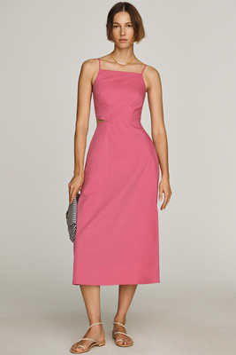 by anthropologie embroidered back cutout midi dress By Anthropologie Embroidered Back-Cutout Midi Dress at MarketFair Shoppes  in Princeton, NJ