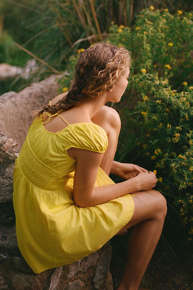 anthropologie mini dress The Somerset Collection By The Somerset Collection Strapless - Multi Stripe - 32% Off By Anthropologie 100% Cotton skirt Smocked Ruffle Mini Dress by