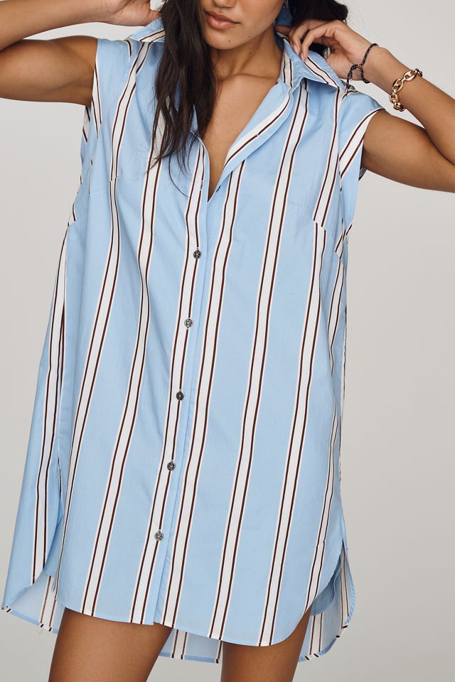 Maeve Lillian Button-Front Mini Dress #2