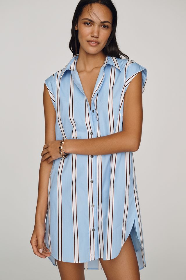 blue and white bandage dress Abigail Midi Blue Bandage Dress main image 0