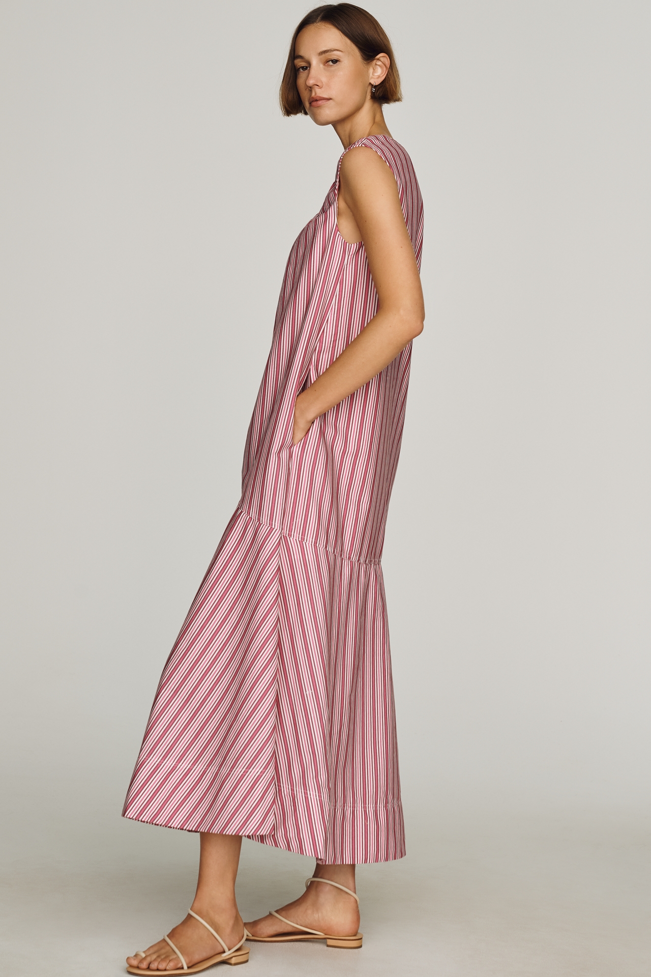 Maeve Sleeveless Cotton Poplin Maxi Dress